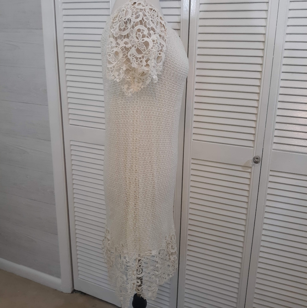 Flying tomato ivory lace shift dress sz small C2 - Picture 2 of 8